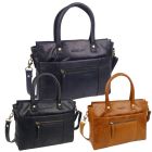 Rowallan of Scotland Ladies Compact Leather Top Grip Shoulder Bag Sapporo Collection