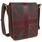 Mala Leather Compact Flap-Over Cross Body Bag Union Jack Vintage Collection 