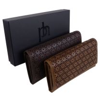 Ladies Flap Over RFID Matinee Leather Purse From Woodsman Range By Prime Hide