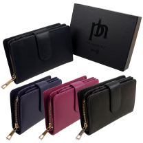 Prime Hide Ladies RFID Tabbed With Zip Purse From The Tuscan Range Gift Boxed