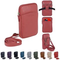 Nordic Blue Ladies Leather Crossbody Phone Bag