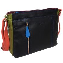 Rowallan of Scotland Ladies Rainbow Leather Shoulder Bag