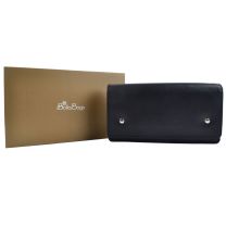 NEW Vintage Ladies LEATHER PURSE WALLET by Bolla Bags Gift Boxed Large Flap Over