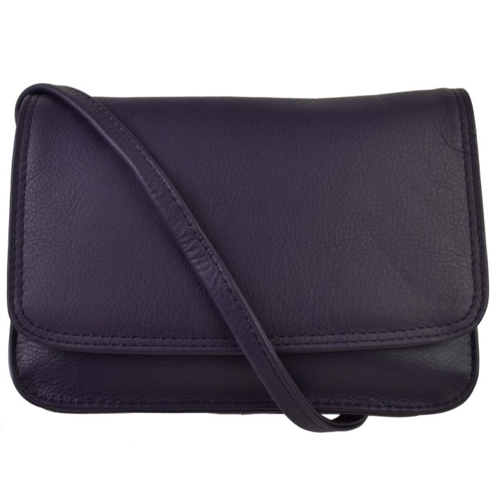 Nordic blue leather purse online