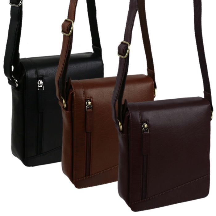 Ladies Mens Leather Cross Body Shoulder Bag by Visconti Merlin Travel