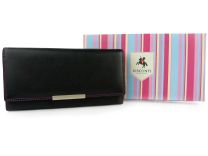 Quality Ladies Soft Leather Purse/Wallet by Visconti Designer Black Berries