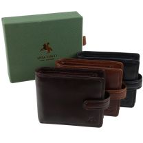 Mens Italian Leather Stylish RFID Tabbed Wallet by Visconti Tuscany Range