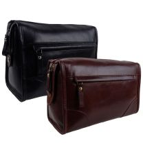 Prime Hide Leather Mens Washbag, Toiletry Bag, Wet Pack