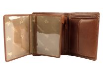 Mens Vicenza Italian Leather Wallet in Tan by Visconti Gift Boxed Sylish