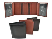 Mens Quality Soft Leather Compact Wallet by Oakridge Stylish Handy