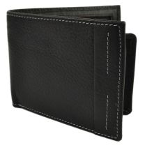 Mala Leather Mens Black BiFold Wallet Neo Collection