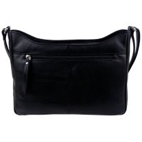 Marc Chantal Ladies Shoulder Bag Handbag in Soft Black Leather 
