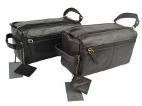 Mens Great Quality Leather Wash Bag by Prime Hide Travel Handy