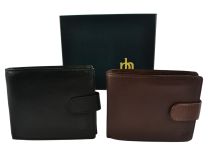 Mens Quality Leather Wallet by Prime Hide Gift Boxed Stylish with Coin Pocket