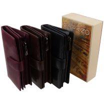 Ladies Tabbed Purse Wallet by Golunski with Gift Box Milano Collection