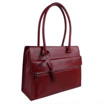 Ladies Italian Vintage Red Leather Shoulder/Work Bag Handbag by Visconti Tote