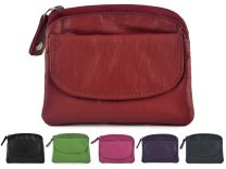 Mens or Ladies Quality Leather Coin Purse from Prime Hide with Keyring (9 Colours)