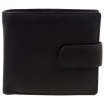 Mens Brown Leather Tabbed Wallet by Mala Leather; Origin Collection Gift Boxed Coin Section 
