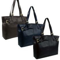 Ladies Soft Leather Large Work Bag by GiGi Classic Handbag