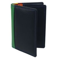 Leather Credit Card Holder by Graffiti Golunski Gift Boxed Travel Handy (Midnight)