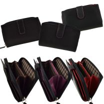 Ladies Medium Smooth Leather Zipped Purse/Wallet by Golunski; Zen Collection