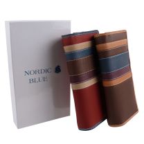 Ladies Leather Flap Over Purse/Wallet by Nordic Blue - Gift Boxed