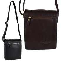 Mens Ladies Leather Cross Body Bag by Underwood & Tanner London Hansson Gift