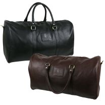 Mens Large Classic Leather Holdall by Underwood & Tanner Hansson Travel Overnight