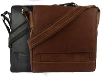 Mens Ladies Soft Leather Messenger Bag Cross Body by Nova Leather