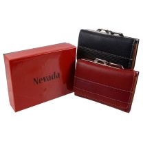 Ladies Tabbed Compact Leather Purse Classic Hansson NEVADA Collection Gift Boxed