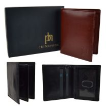 Mens/Gents Compact Leather Shirt Wallet by Prime Hide Stylish Gift Boxed