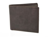 Mens Premium Leather Wallet by Visconti; Hunter Collection (Distressed Brown)
