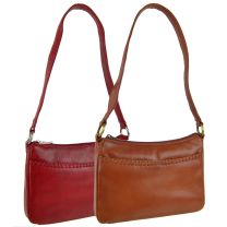 Ladies Small Leather Handbag Shoulder Bag by Sirco Leatherwares Classic Handy