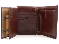 Mens Luxury Slim Italian Leather Wallet by Visconti; Monza Collection Gift Box