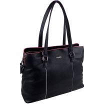 Mala Leather Premium Black Ladies Handbag Work Bag Newton