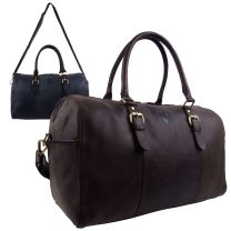 Hansson Leather Mens Large Classic Holdall Travel Overnight Bag