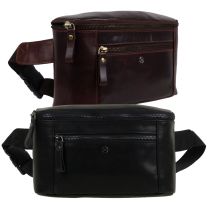 PrimeHide Leather Mens Structured Bumbag Waist Pack
