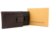 Mens Superb Quality Leather Tabbed Wallet by Bloomsbury Gift Box