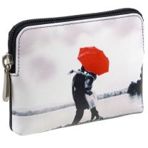 Ladies Beautifully Soft Leather Coin Purse Love Romantic Kiss by Golunski Graffiti