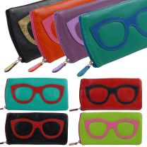 Ladies Leather Colourful Glasses Case by Ili New York Spectacles Sun Summer