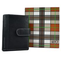 Mens Quality Black Leather Credit Card Holder by Mala Neo Gift Boxed Stylish