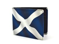 Golunski Mens Quality Leather Wallet Scotland Flag Retro Range Gift Boxed