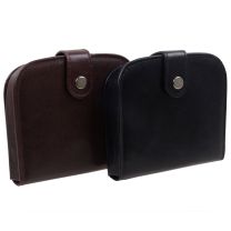Black Mens Quality Gents Leather Coin Tray/Purse by Mala Leather Change