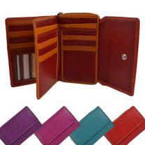 Ladies Leather Purse/Wallet by London Leather Goods 17 Credit Card Slots