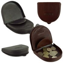 Black Mens Quality Gents Leather Coin Tray/Purse by Mala Leather Change