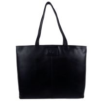 GiGi Leather Ladies Large Black Leather Tote/Shoulder Bag 