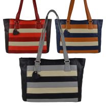 Ladies Leather Large Shoulder Bag by Mala; Burchell Collection Handy Handbag