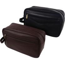 Mens Stylish Classic Top Quality Leather Wash Bag by Underwood & Tanner Of London 